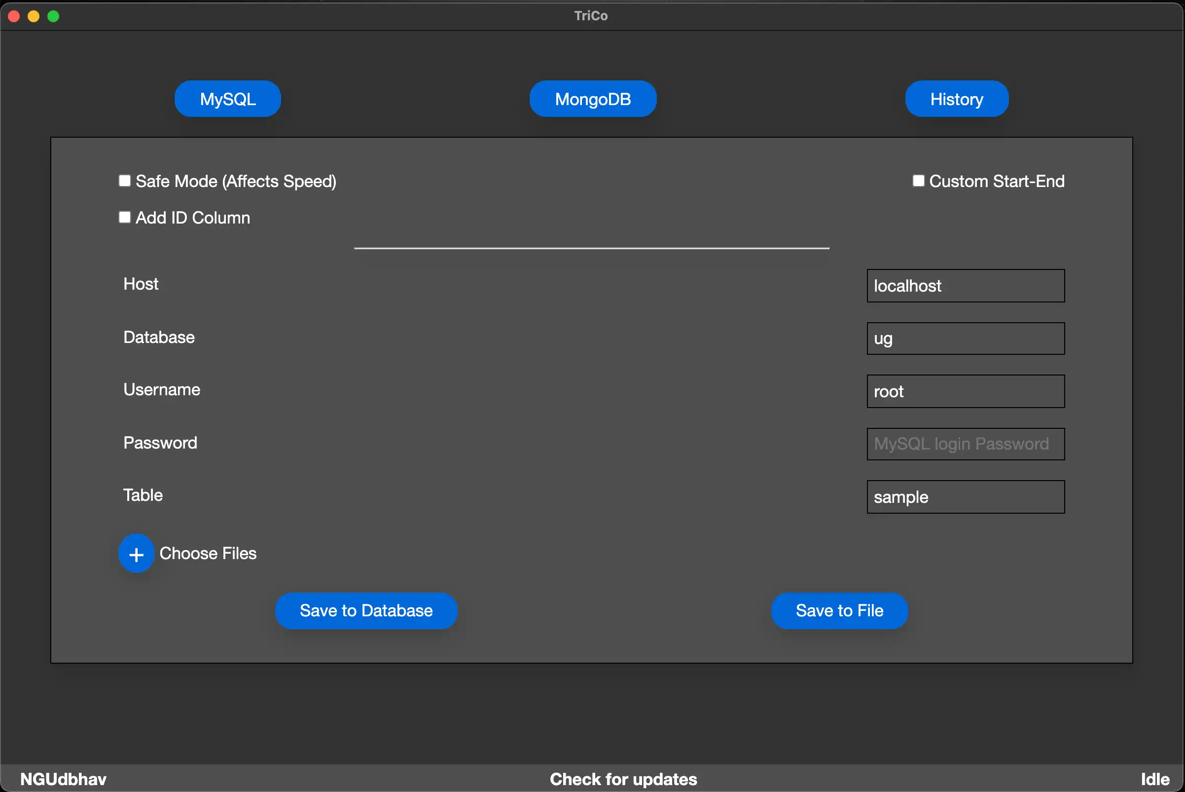 TriCo Desktop Software